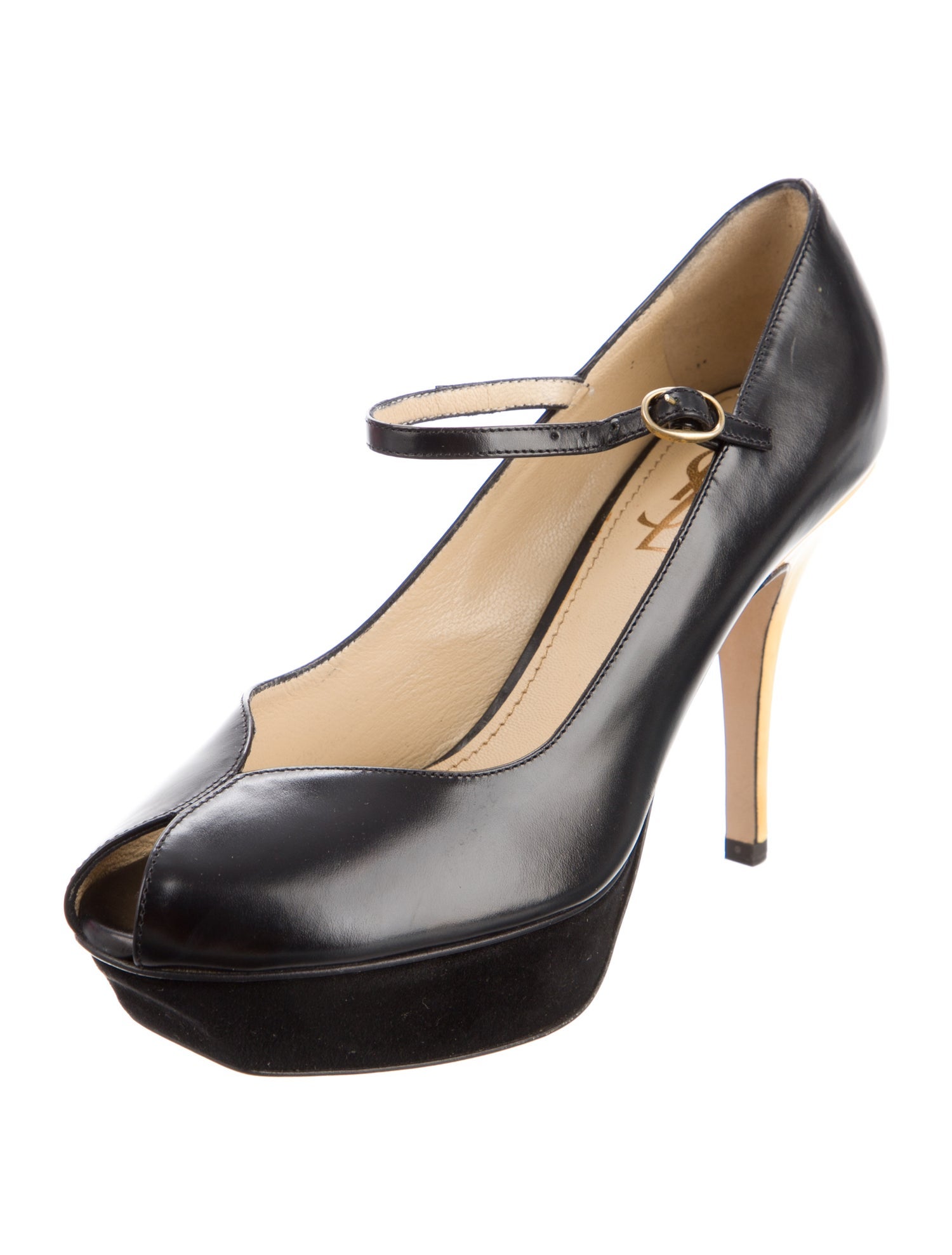 Yves Saint Laurent Rive Gauche Leather Pumps