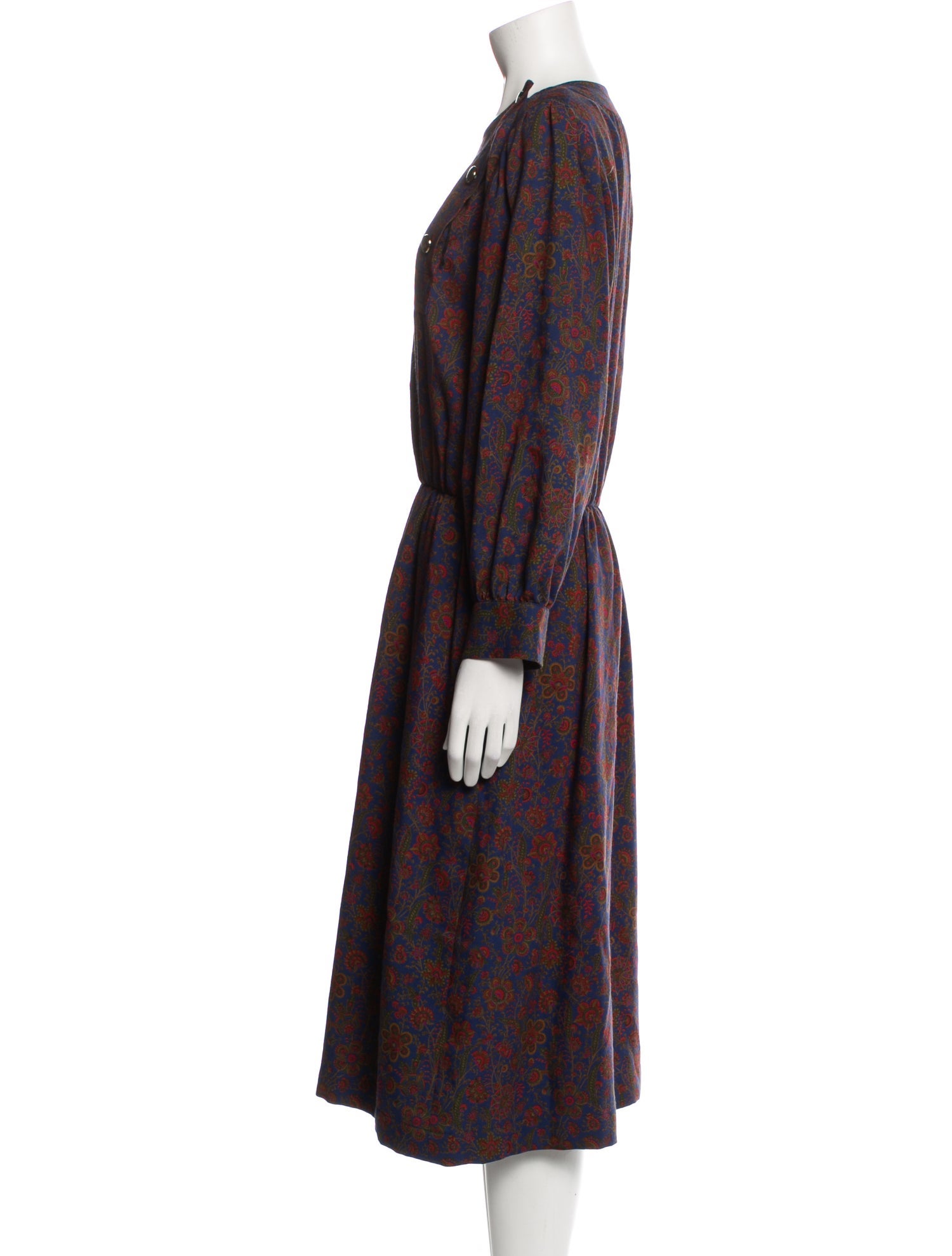 Yves Saint Laurent Rive Gauche Vintage Midi Length Dress