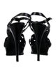 Yves Saint Laurent Rive Gauche Patent Leather T-Strap Sandals