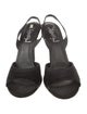 Yves Saint Laurent Rive Gauche Satin Slingback Sandals
