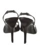 Yves Saint Laurent Rive Gauche Satin Slingback Sandals