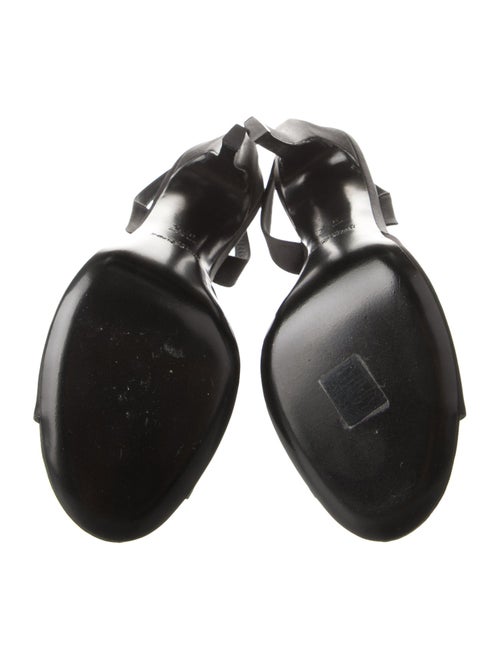 Yves Saint Laurent Rive Gauche Satin Slingback Sandals