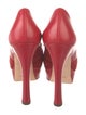 Yves Saint Laurent Rive Gauche Leather Bow Accents Pumps