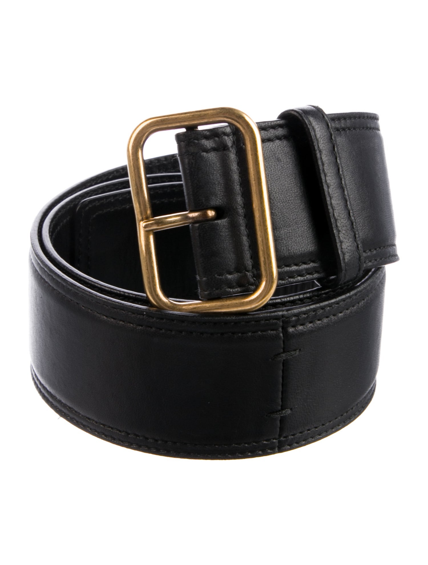 Yves Saint Laurent Rive Gauche Leather Belt