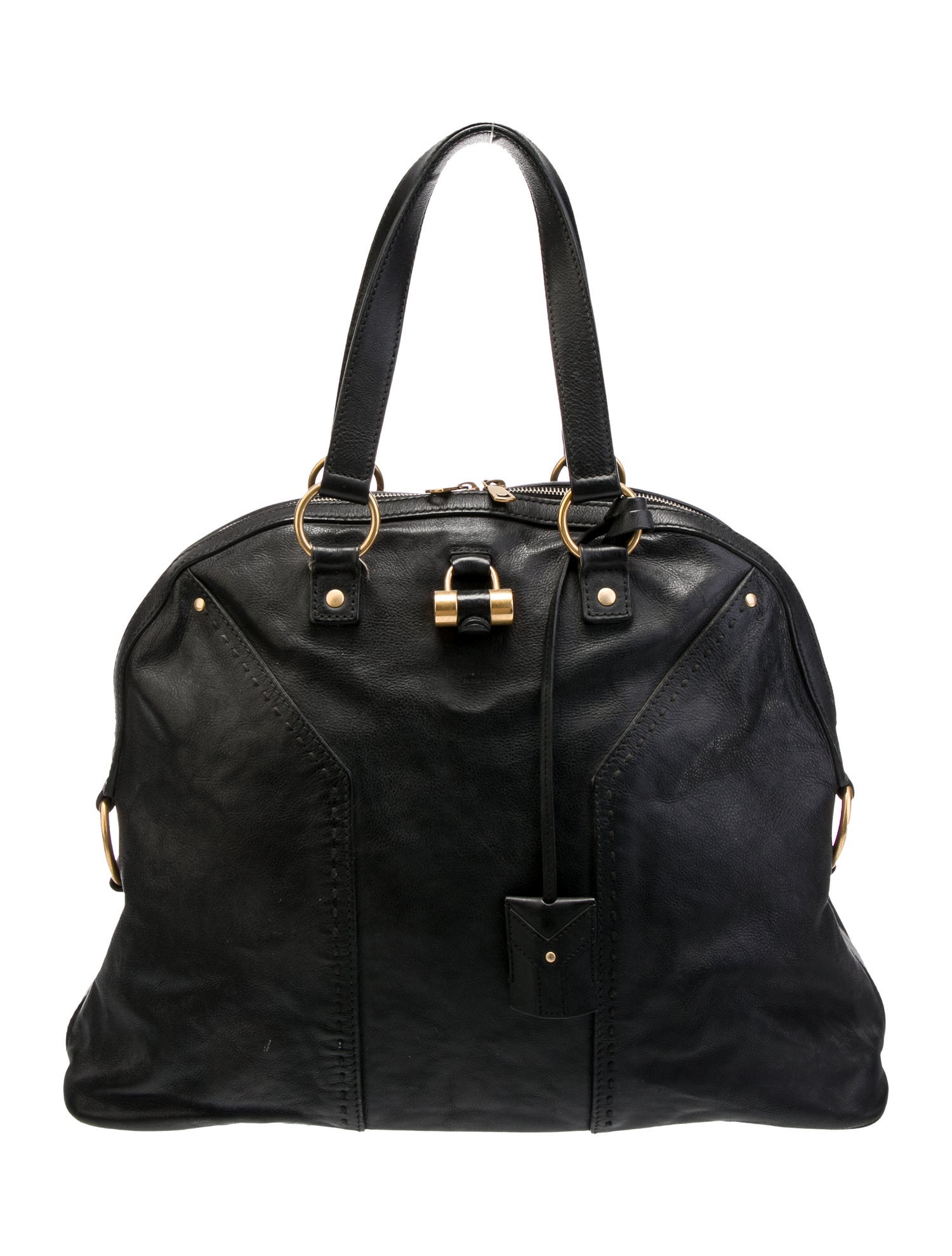 Yves Saint Laurent Rive Gauche Leather Top Handle Bag