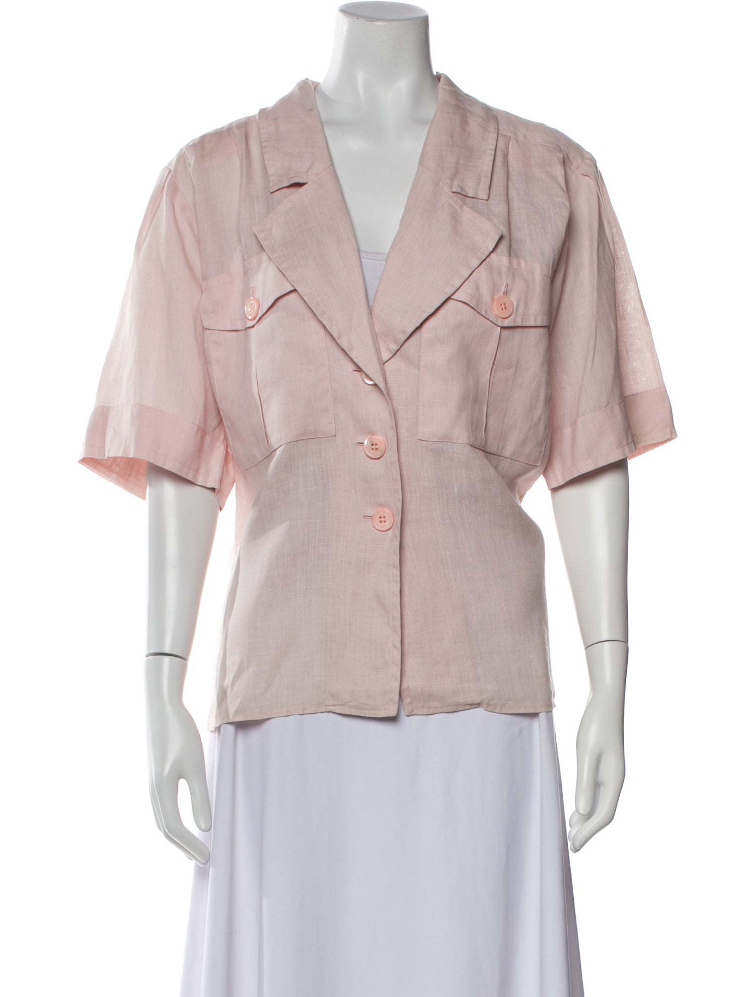 Yves Saint Laurent Rive Gauche Vintage 1990 Button-Up Top