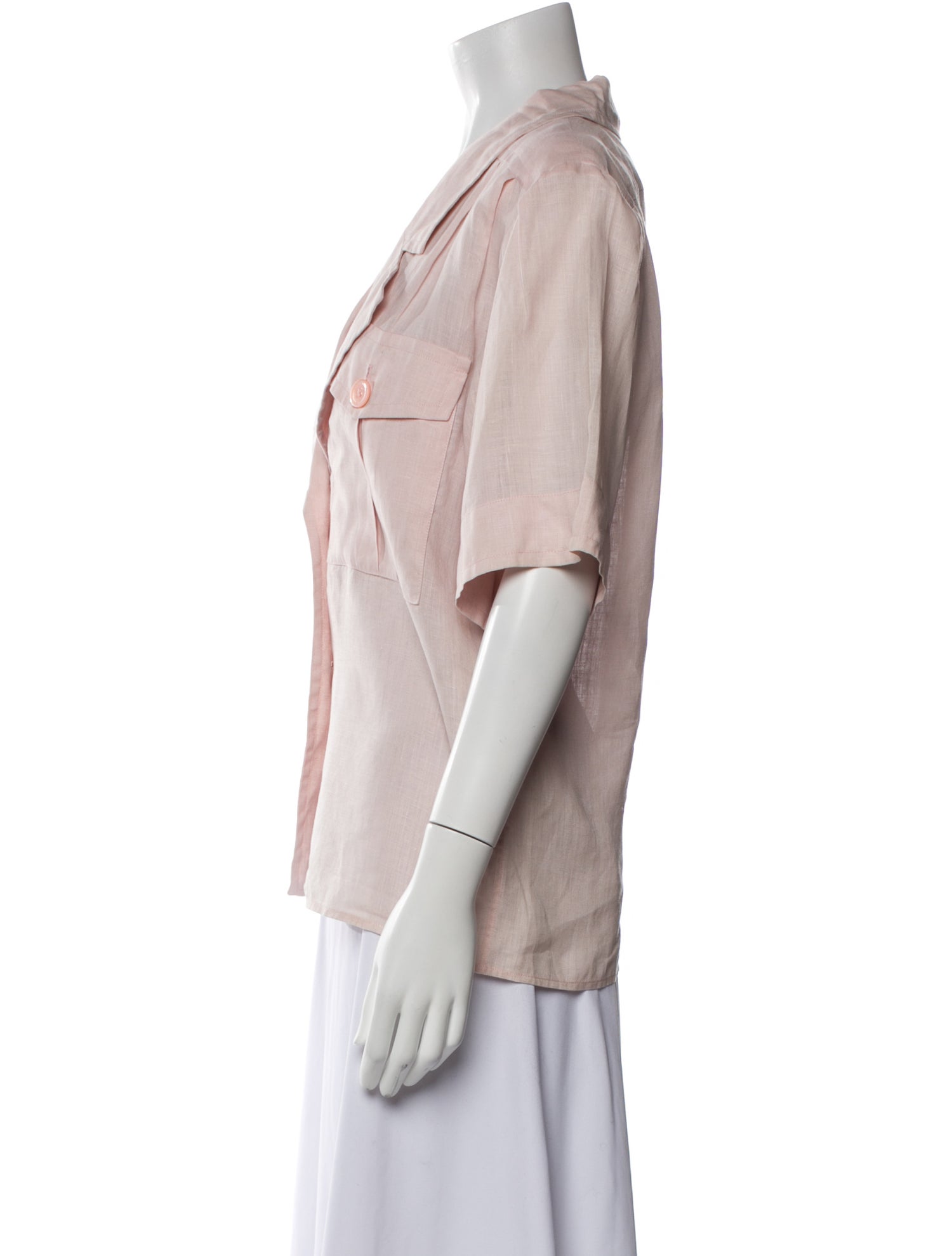 Yves Saint Laurent Rive Gauche Vintage 1990 Button-Up Top