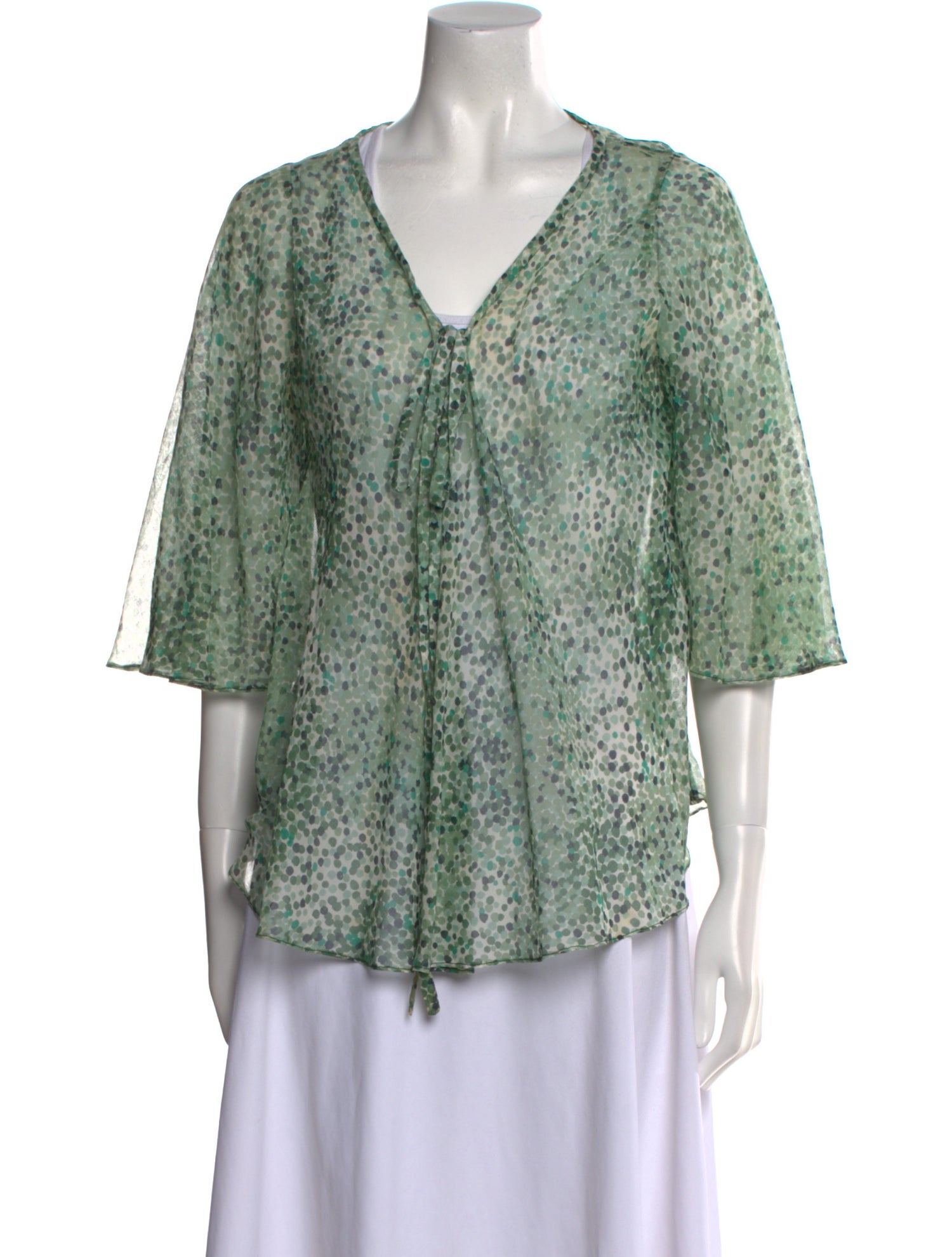 Yves Saint Laurent Rive Gauche Vintage Late 1970's - Early 1980's Blouse