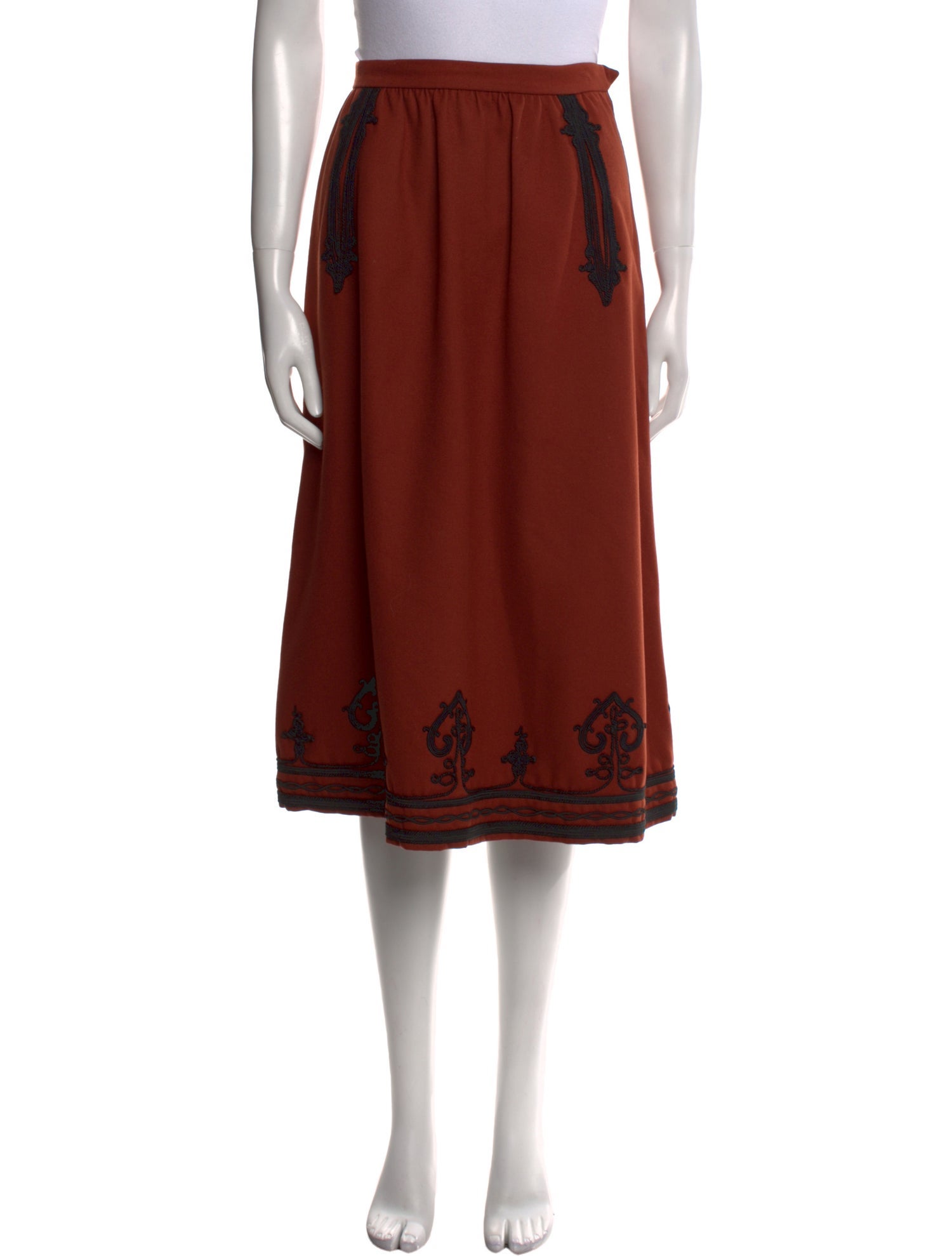 Yves Saint Laurent Rive Gauche Vintage Knee-Length Skirt