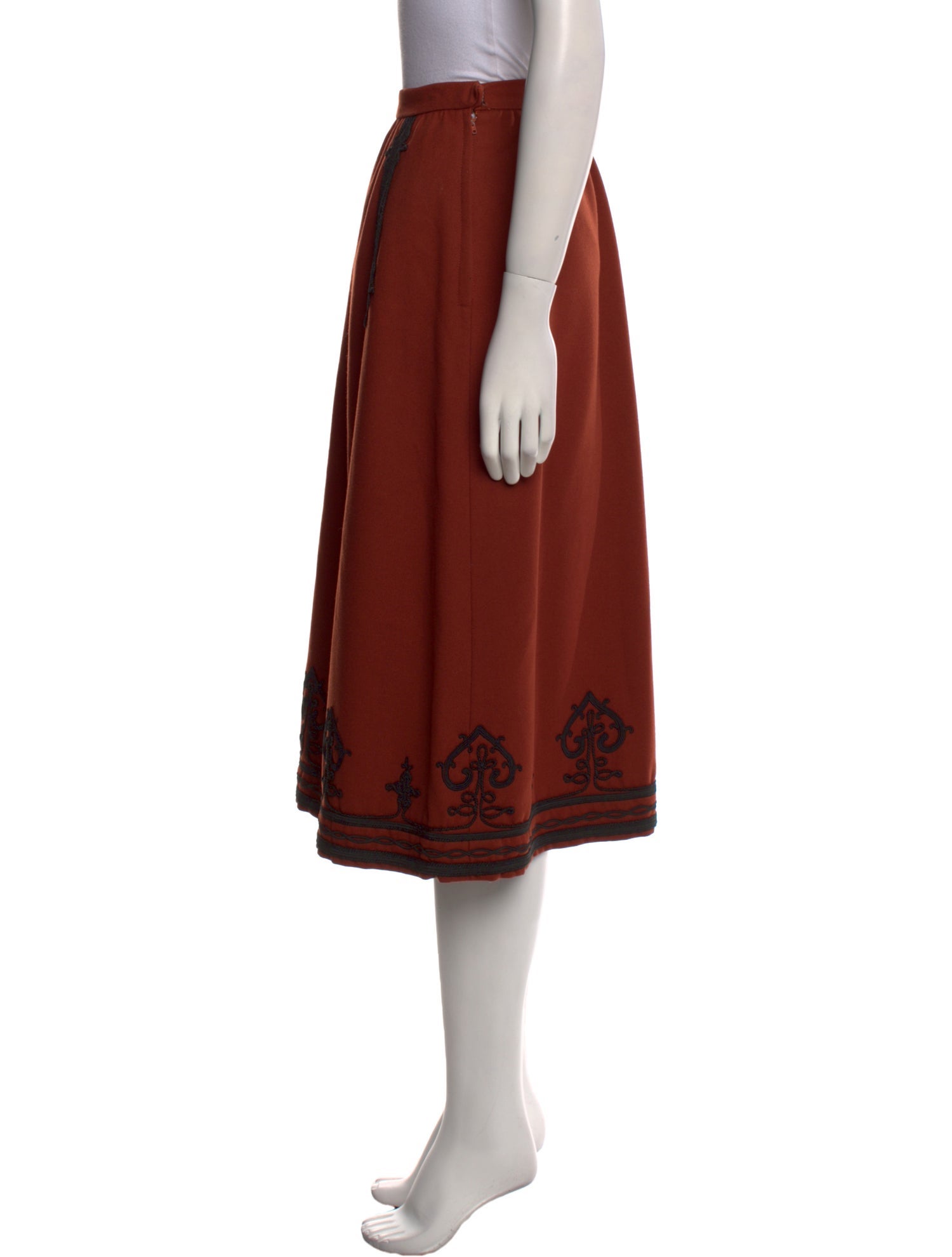 Yves Saint Laurent Rive Gauche Vintage Knee-Length Skirt