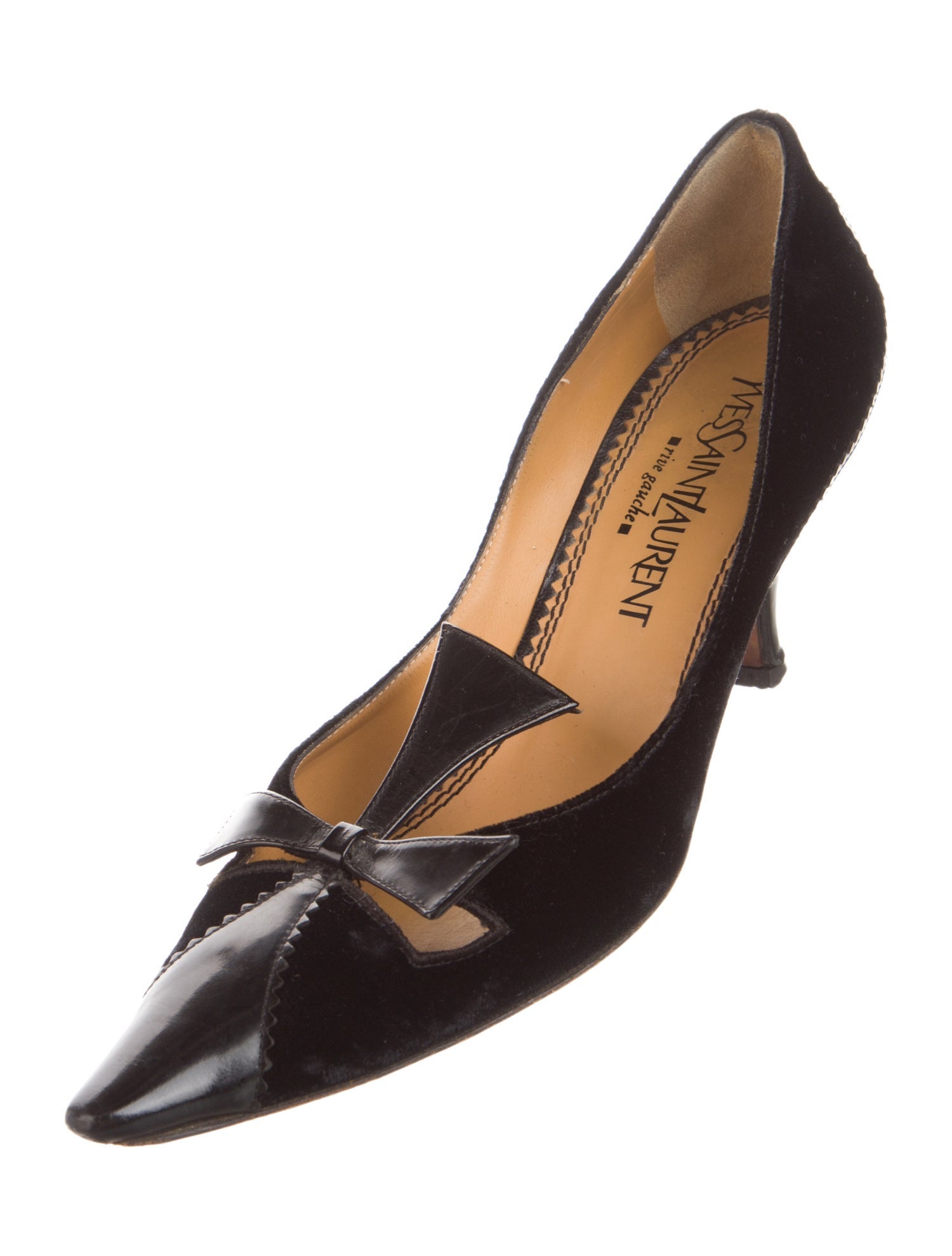 Yves Saint Laurent Rive Gauche Vintage Leather Pumps