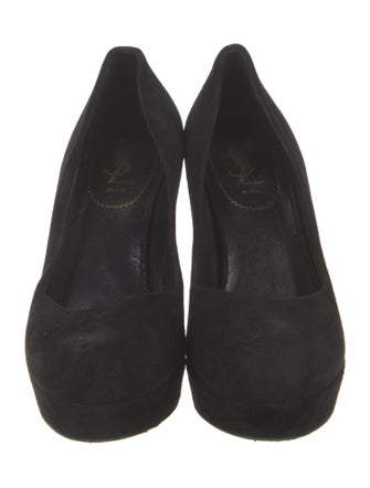 Yves Saint Laurent Rive Gauche Suede Pumps