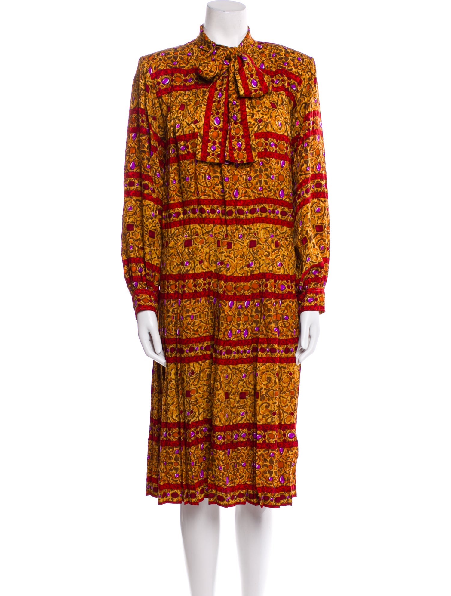 Yves Saint Laurent Rive Gauche Vintage Midi Length Dress