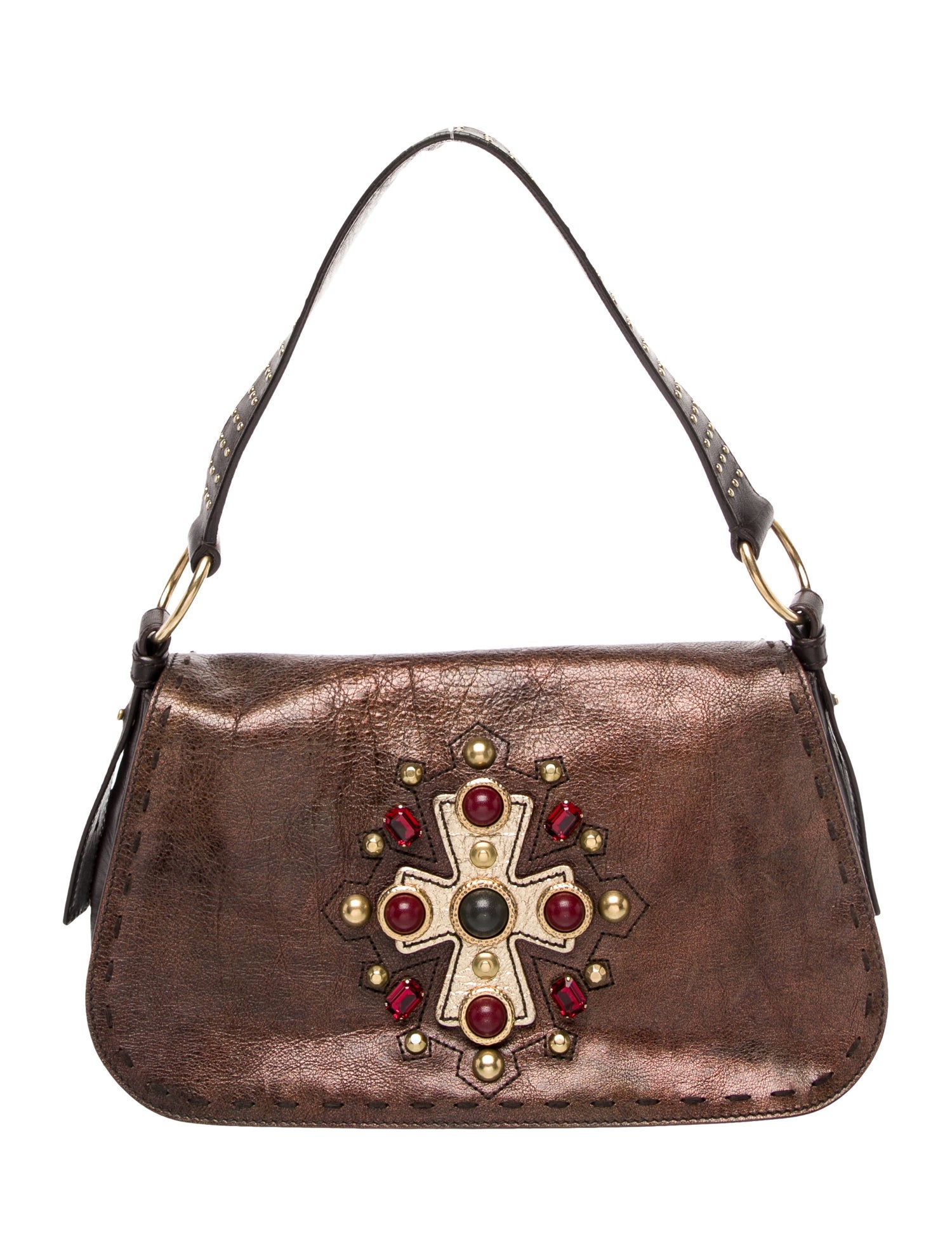 Yves Saint Laurent Rive Gauche Leather Shoulder Bag