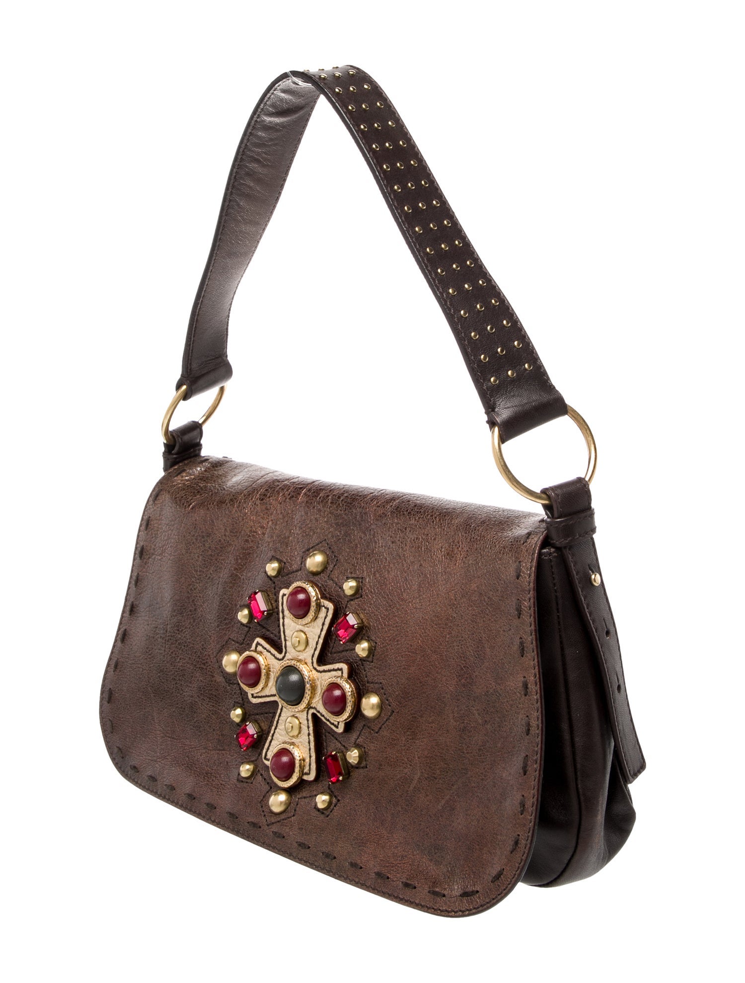 Yves Saint Laurent Rive Gauche Leather Shoulder Bag