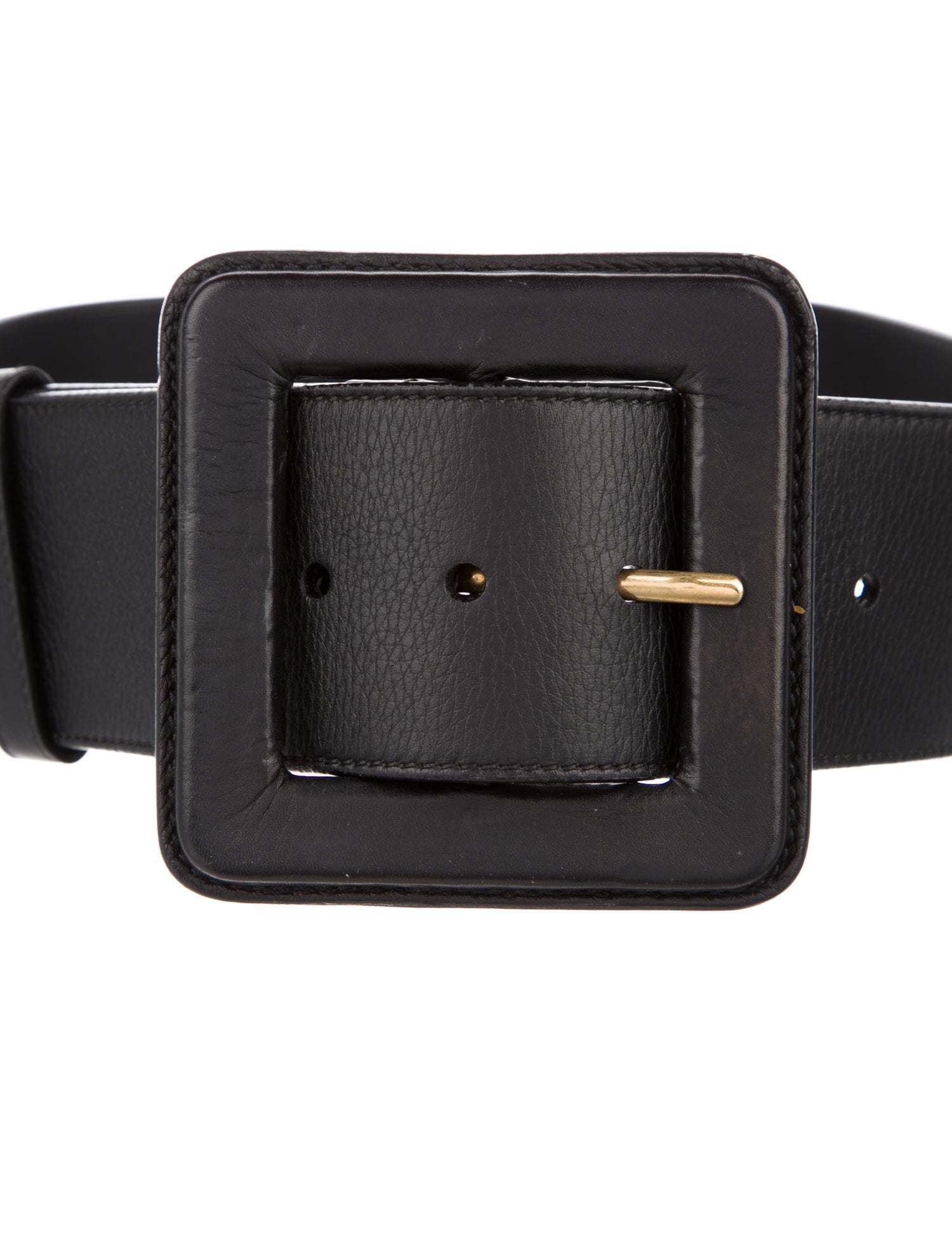 Yves Saint Laurent Rive Gauche Wide Leather Waist Belt