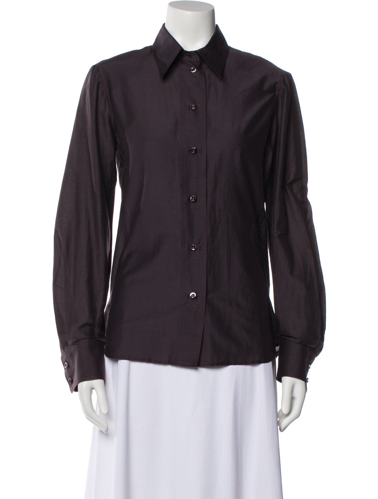 Yves Saint Laurent Rive Gauche Vintage 2000's Button-Up Top