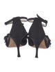 Yves Saint Laurent Rive Gauche Satin Bow Accents Gladiator Sandals