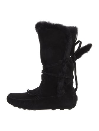 Yves Saint Laurent Rive Gauche Suede Boots