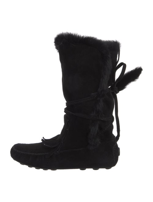 Yves Saint Laurent Rive Gauche Suede Boots