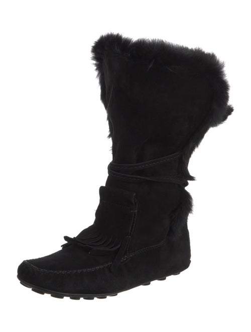 Yves Saint Laurent Rive Gauche Suede Boots