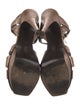 Yves Saint Laurent Rive Gauche Leather T-Strap Sandals