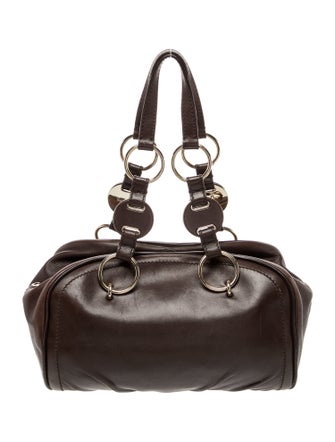 Yves Saint Laurent Rive Gauche Leather Top Handle Bag