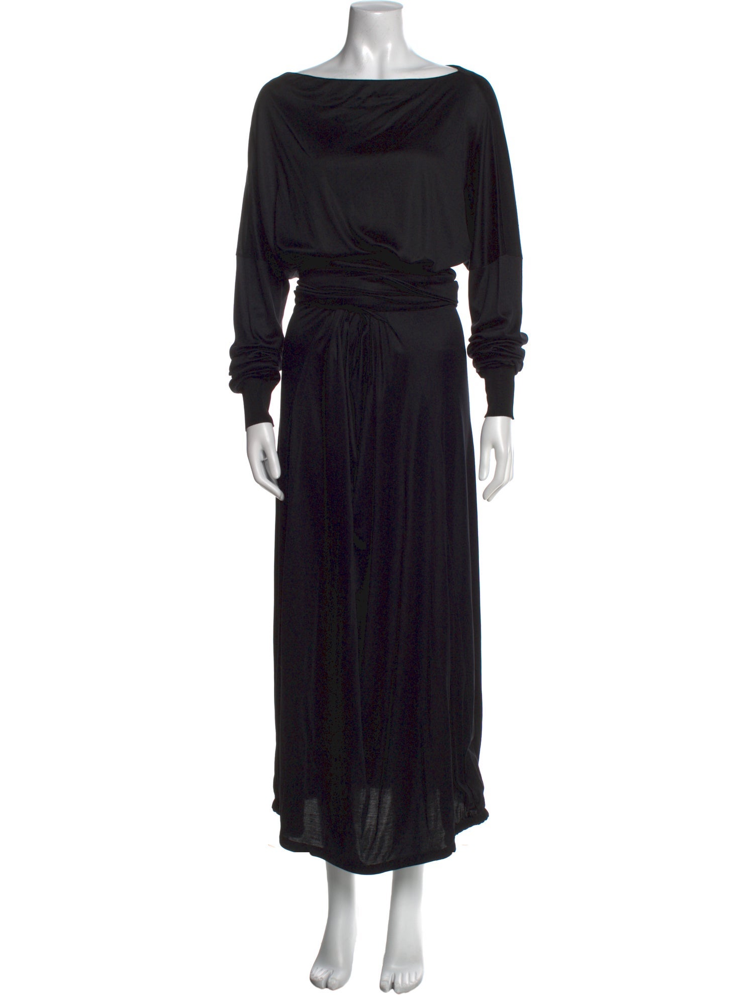 Yves Saint Laurent Rive Gauche Silk Long Dress