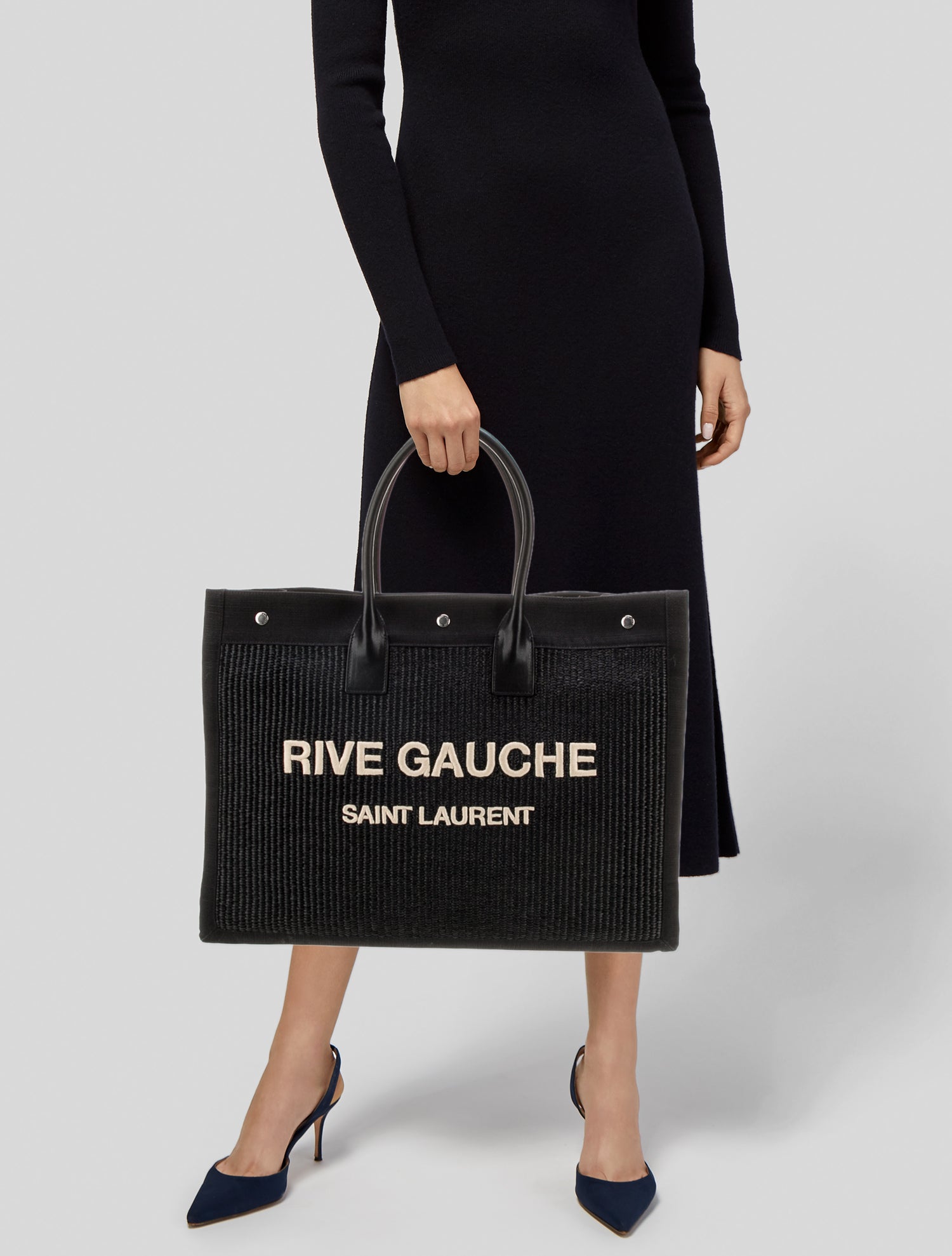 Saint Laurent Raffia Rive Gauche Large 2022