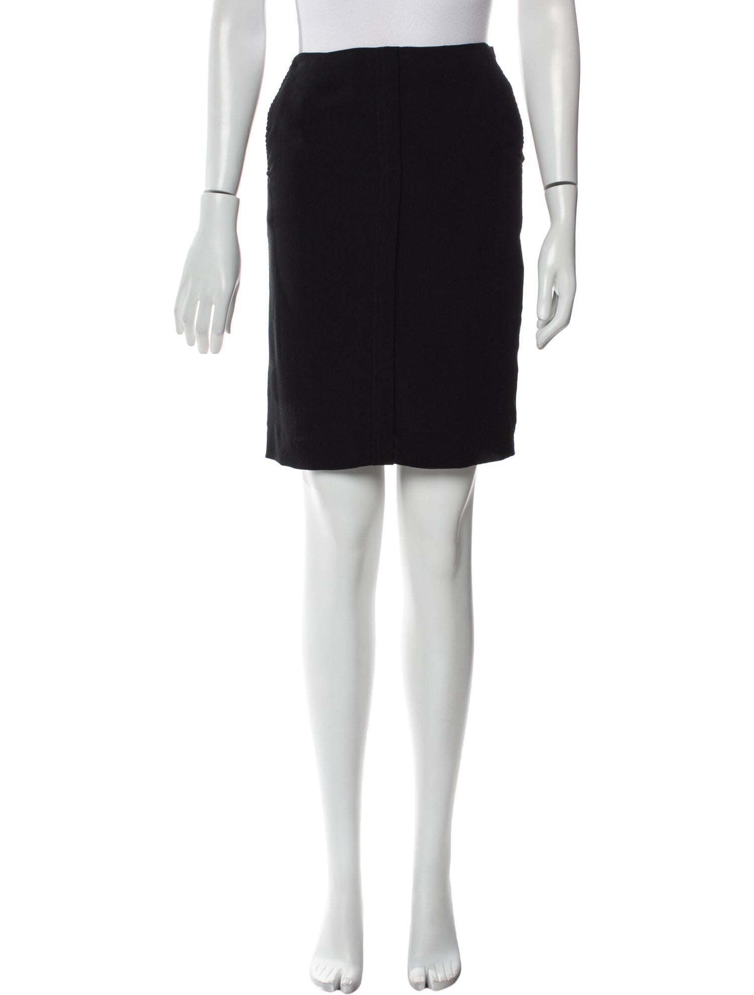 Yves Saint Laurent Rive Gauche Silk Knee-Length Skirt