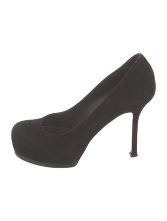 Yves Saint Laurent Rive Gauche Suede Pumps