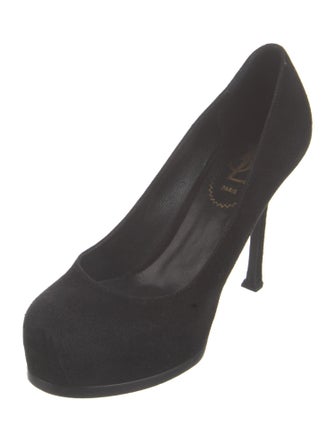Yves Saint Laurent Rive Gauche Suede Pumps