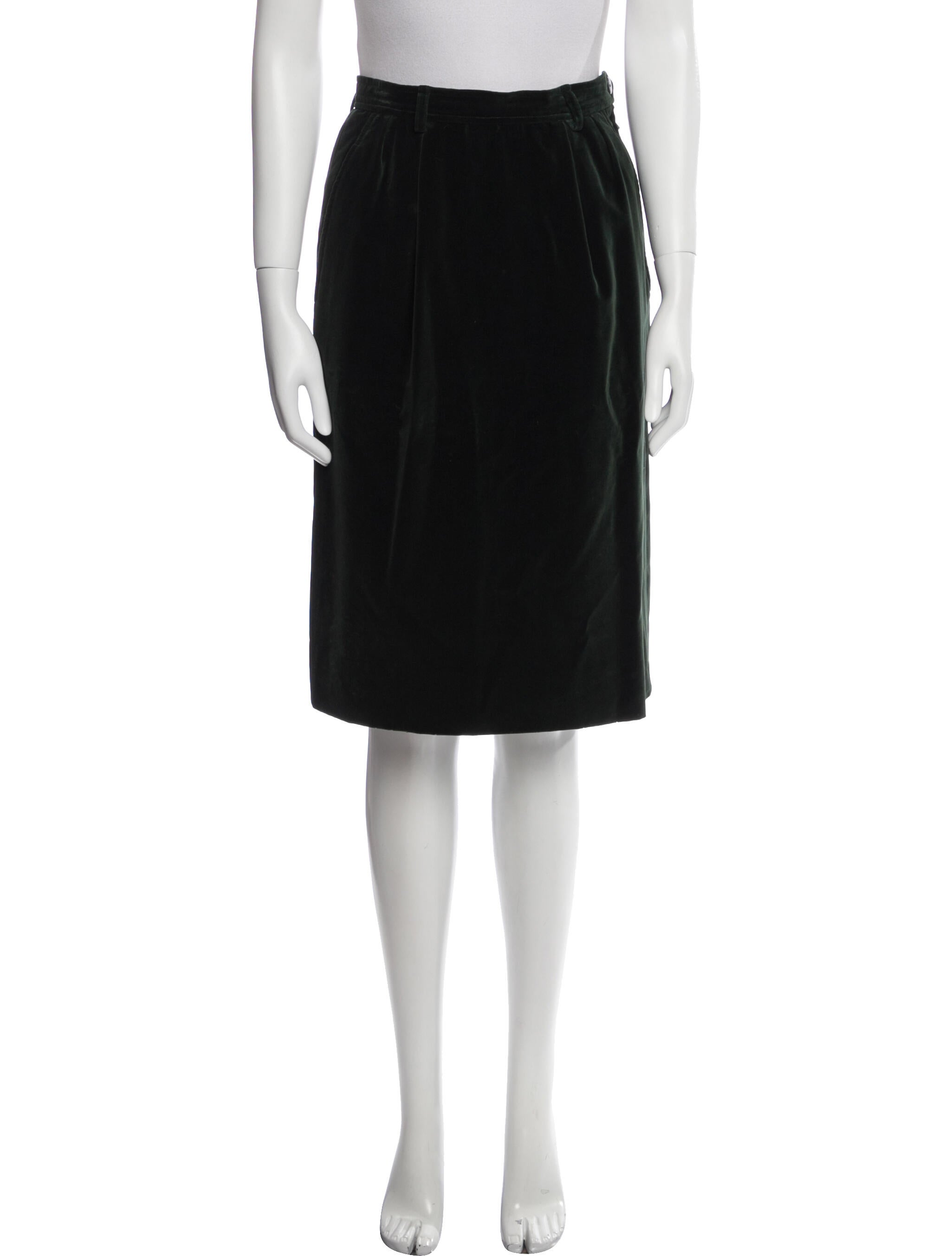 Yves Saint Laurent Rive Gauche Vintage Knee-Length Skirt
