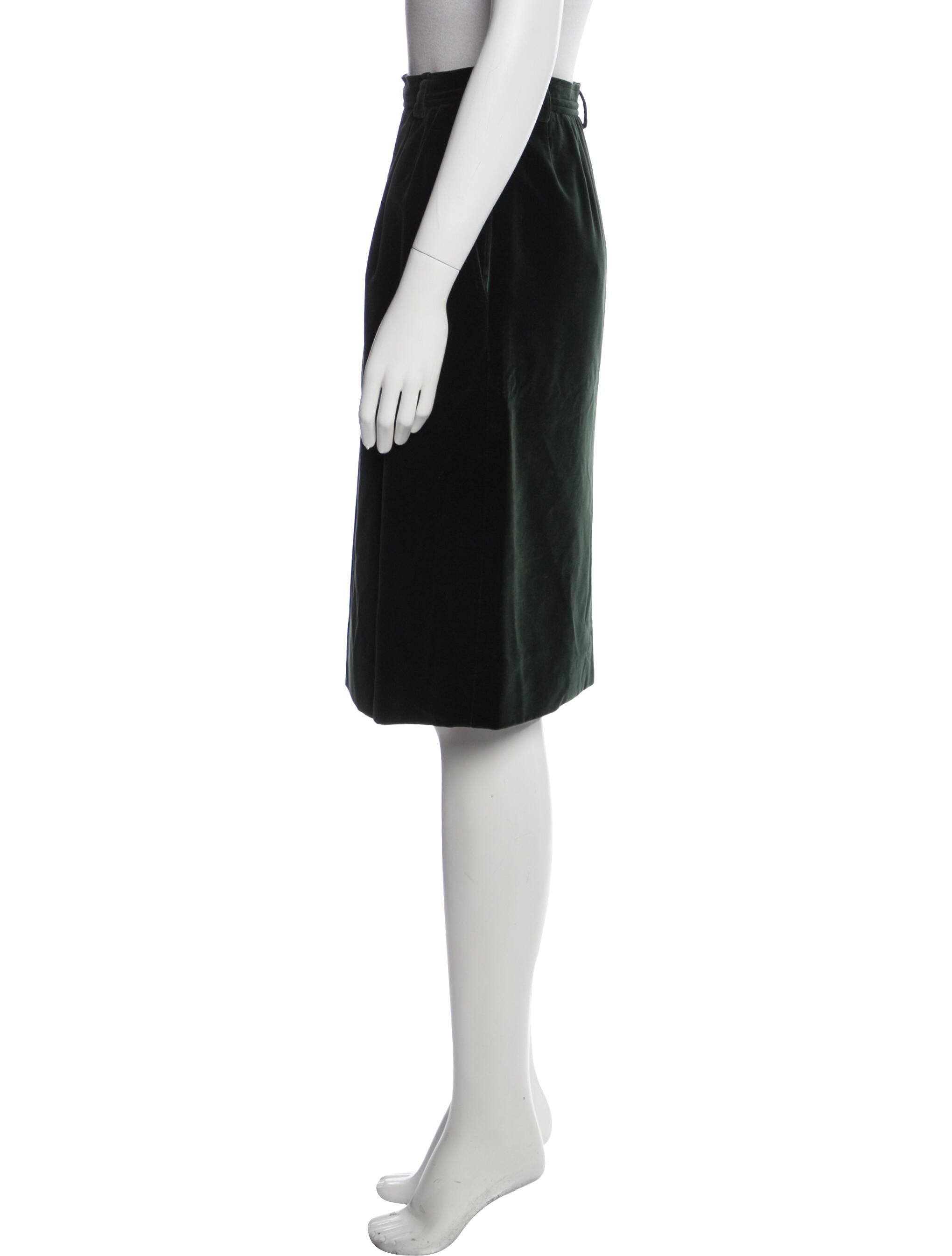 Yves Saint Laurent Rive Gauche Vintage Knee-Length Skirt