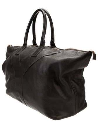 Yves Saint Laurent Rive Gauche Leather Weekender Bag
