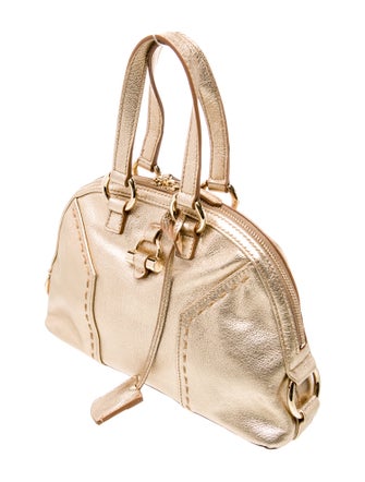 Yves Saint Laurent Rive Gauche Leather Top Handle Bag