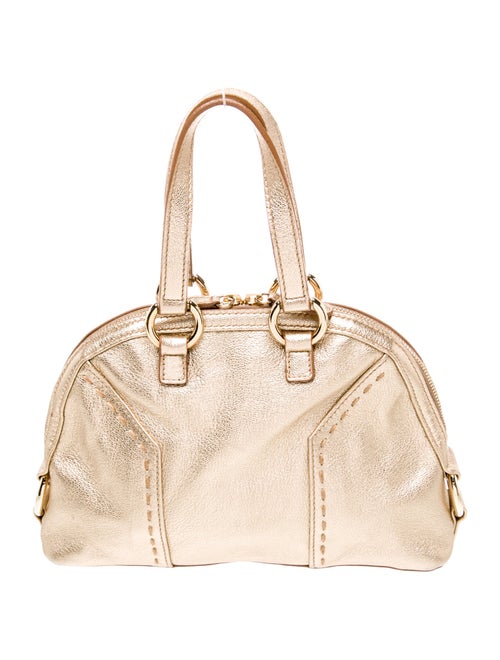 Yves Saint Laurent Rive Gauche Leather Top Handle Bag