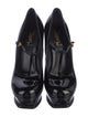 Yves Saint Laurent Rive Gauche Patent Leather T-Strap Pumps