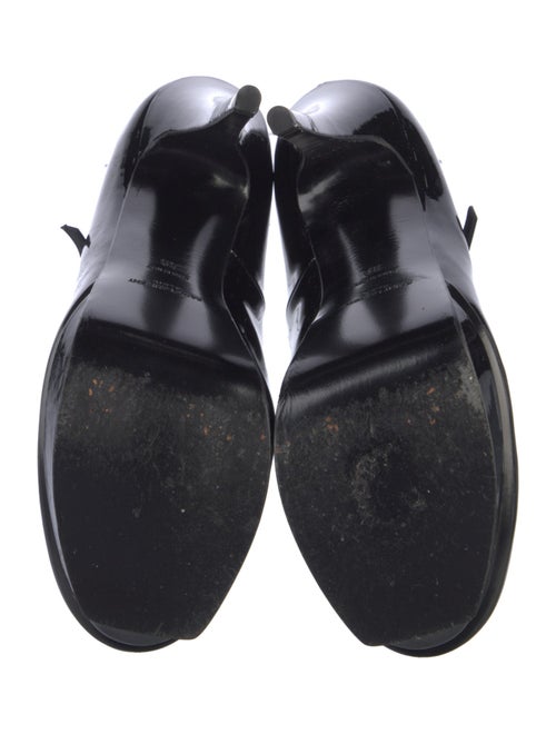 Yves Saint Laurent Rive Gauche Patent Leather T-Strap Pumps