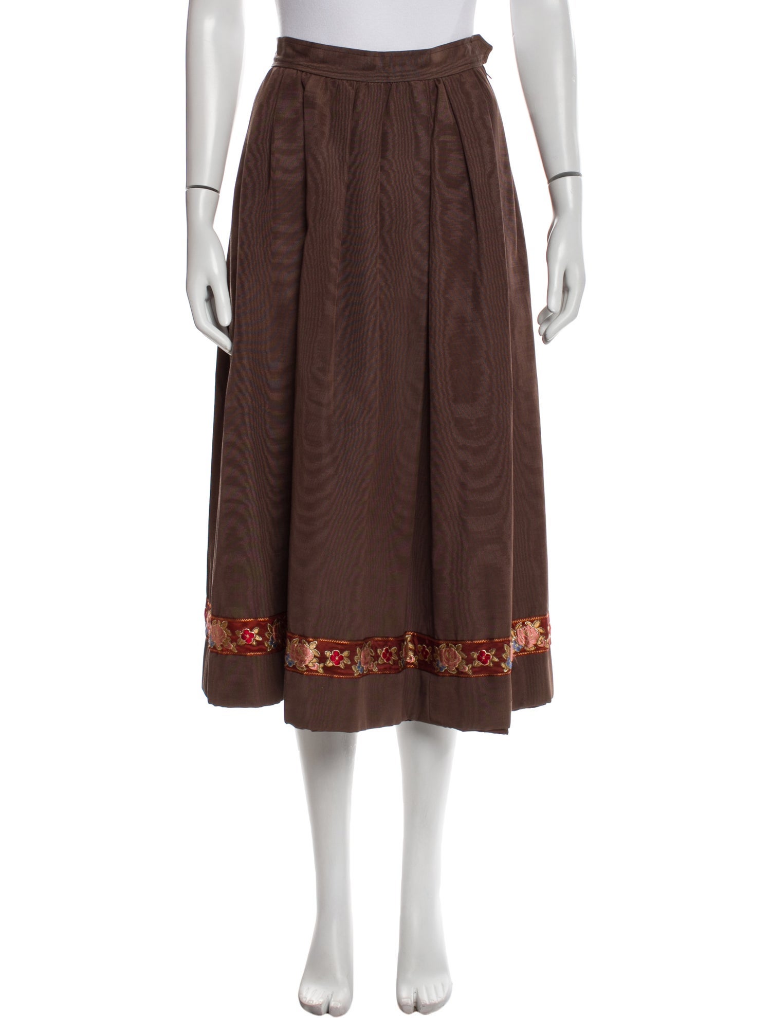 Yves Saint Laurent Rive Gauche Vintage Midi Length Skirt