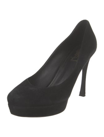 Yves Saint Laurent Rive Gauche Suede Pumps