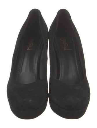 Yves Saint Laurent Rive Gauche Suede Pumps