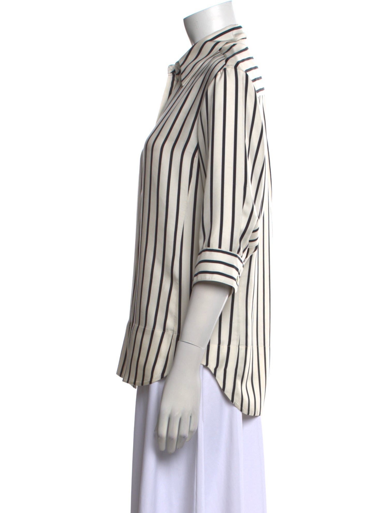 Yves Saint Laurent Rive Gauche Vintage 1990's Button-Up Top