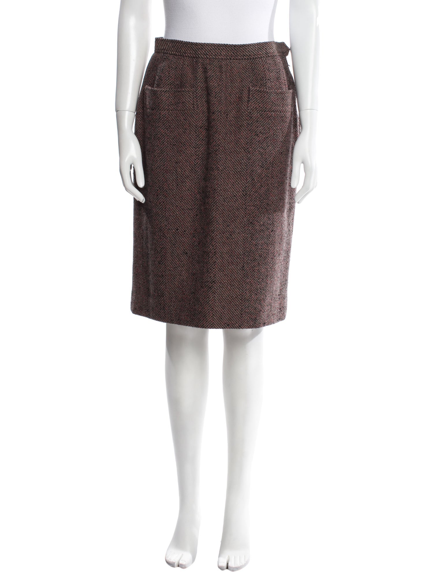 Yves Saint Laurent Rive Gauche Vintage Knee-Length Skirt