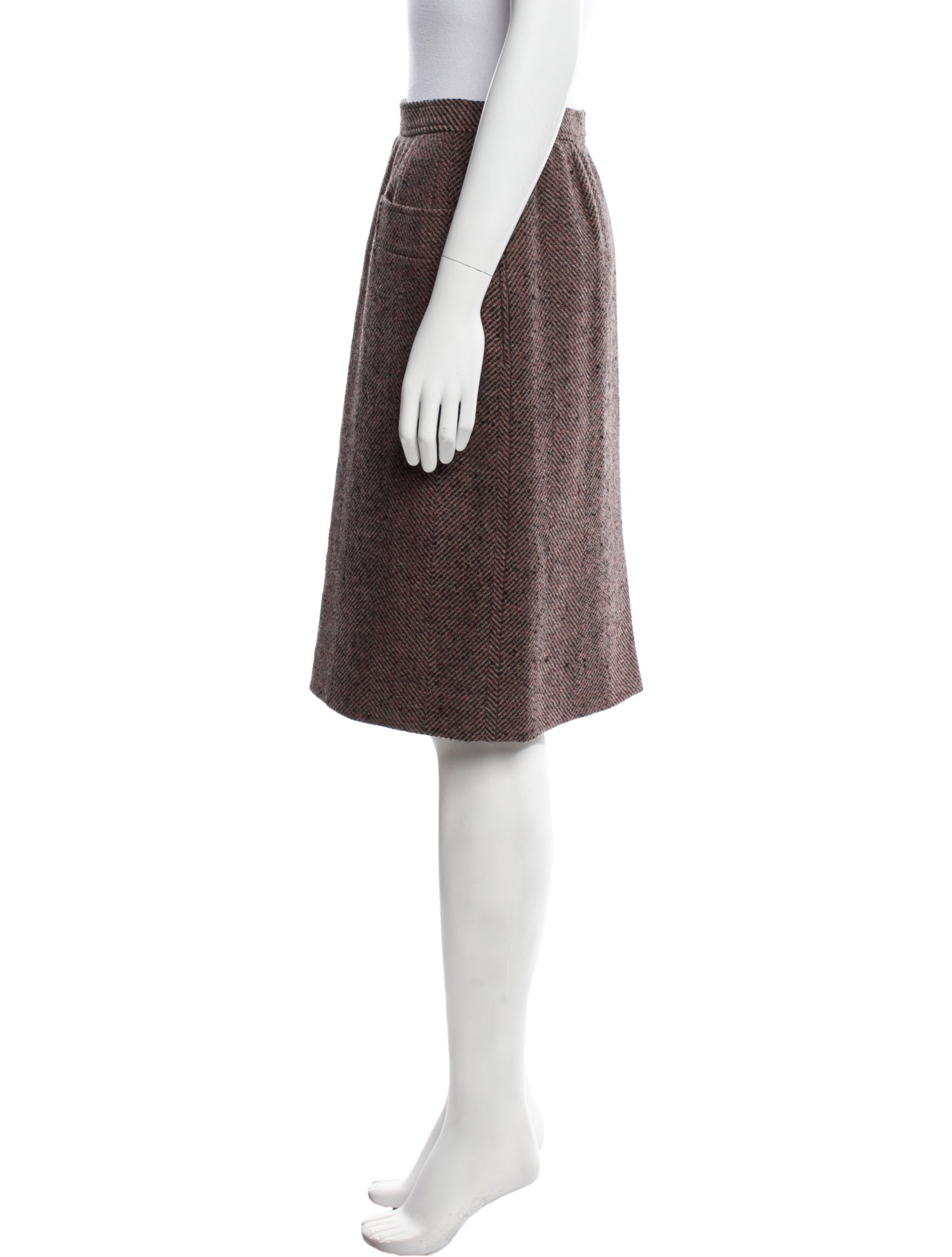 Yves Saint Laurent Rive Gauche Vintage Knee-Length Skirt