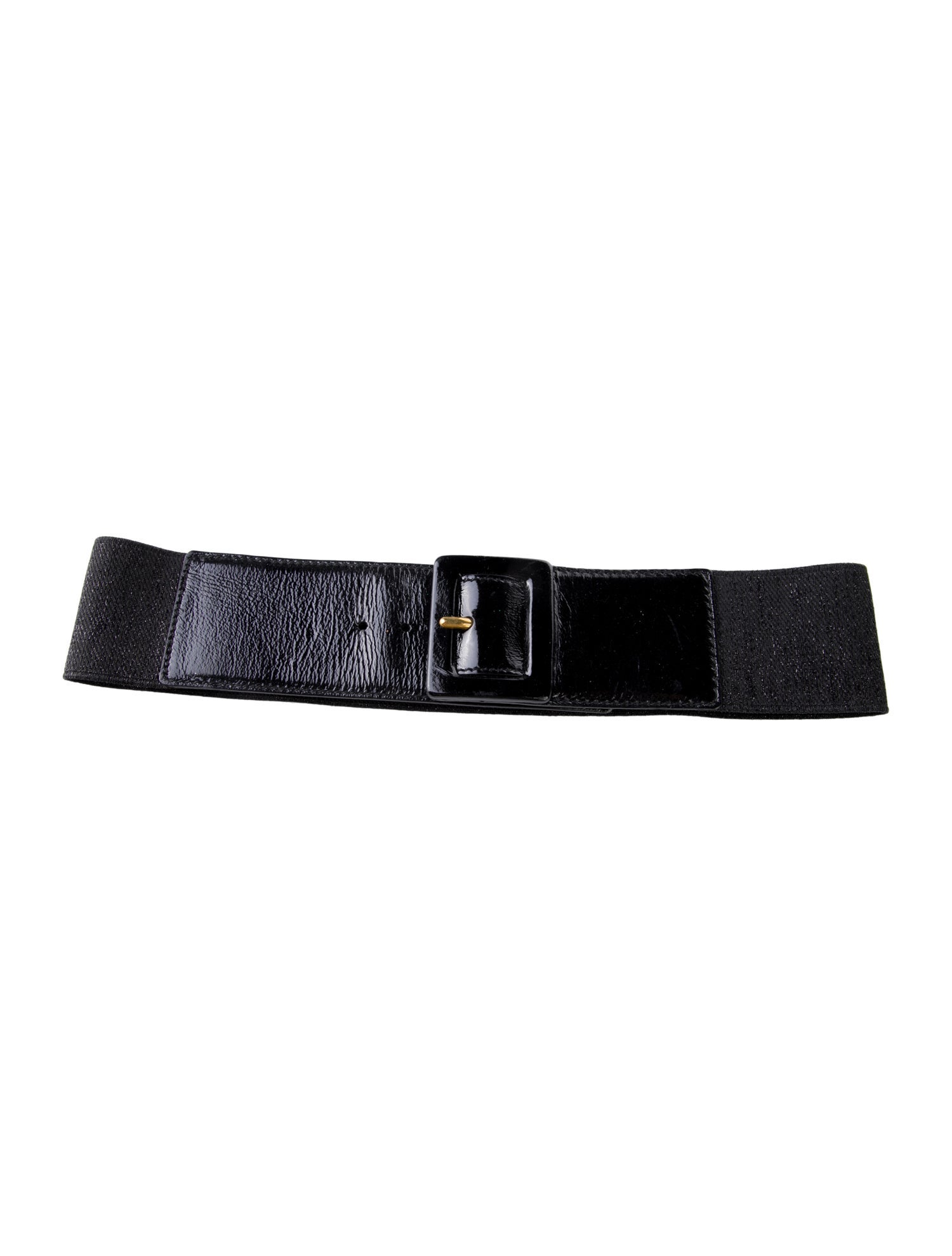 Yves Saint Laurent Rive Gauche Wide Canvas Belt
