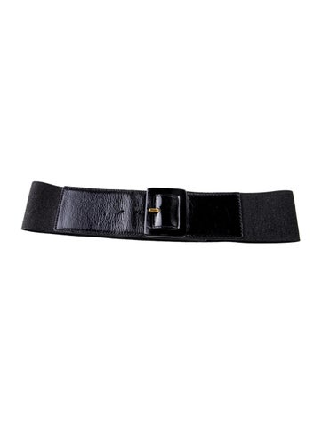 Yves Saint Laurent Rive Gauche Belts Wide Canvas Belt L