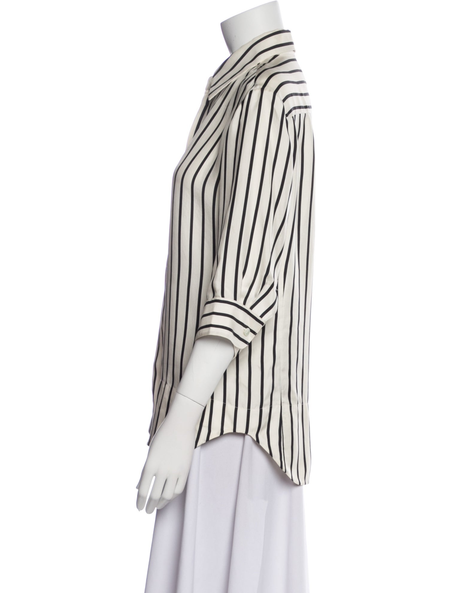 Yves Saint Laurent Rive Gauche Vintage 1990's Button-Up Top