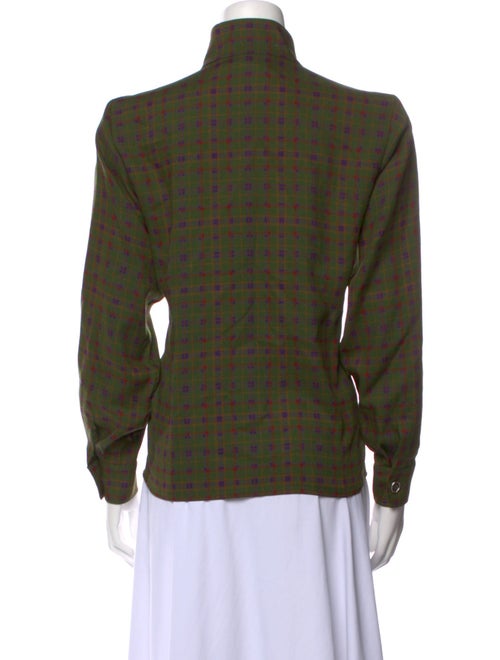 Yves Saint Laurent Rive Gauche Wool Mock Neck Sweatshirt