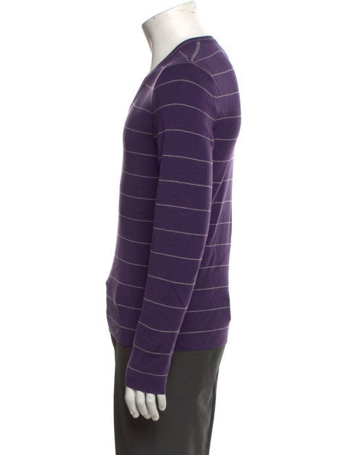 Yves Saint Laurent Rive Gauche Wool Striped Pullover